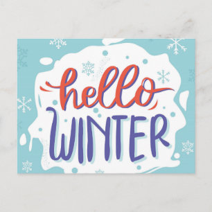 Hej Winter Vykort