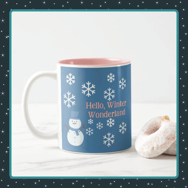 Hej, Winter Wonderland Två-Tonad Mugg (Skapare uppladdad)