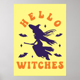 Hej Witches - Funny Halloween Poster