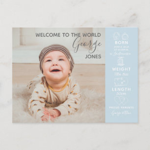 hej World baby fotograferar ett nytt meddelande Vykort