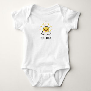 Hej World Baby-kroppsdräkt T Shirt