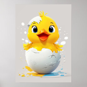 Hej World! Chicken chic Poster