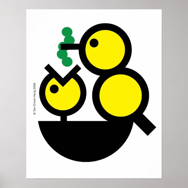 Hej World! HUNGRIG CHICK - POSTER (Framsidan)