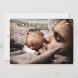 Hej World Söt & Söt baby Meddelande