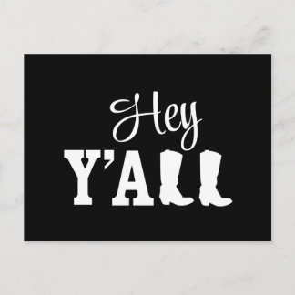 Hej Y'all Vykort