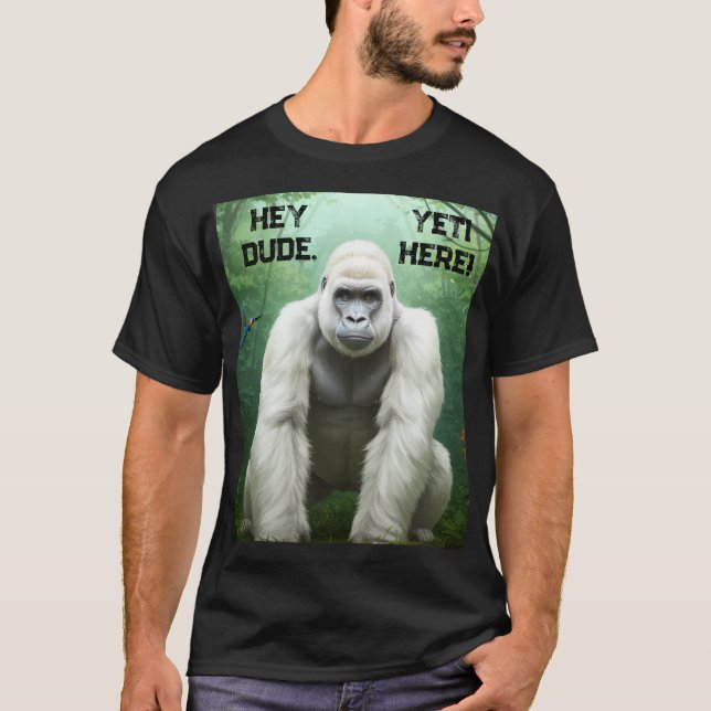 Hej, YETI här T-Shirt (Framsida)