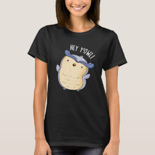 Hej Y'Uggla Funny Uggla Pun Mörk BG T Shirt