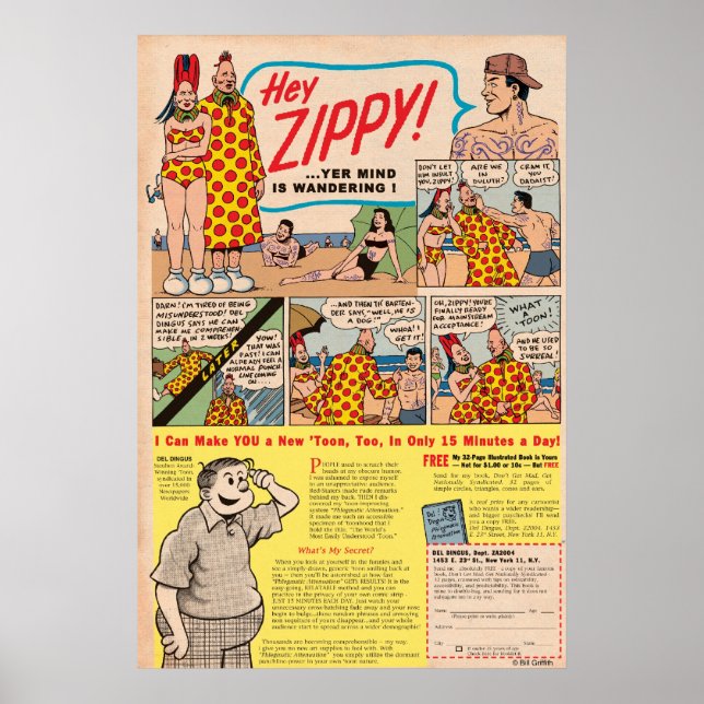 Hej, ZIPPY! Ditt sinne vandrar! Poster (Framsidan)