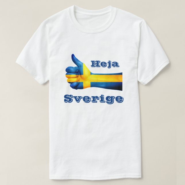 Heja Sverige T Shirt (Design framsida)
