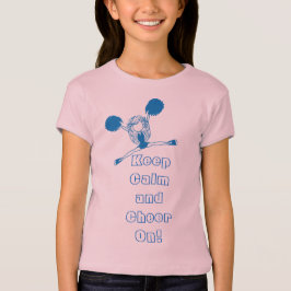 Hejaklacksledare för behållalugn och för jubel på t-shirt