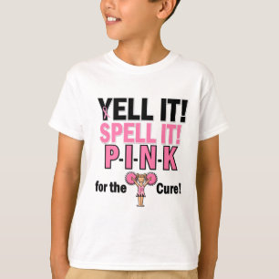 Hejaklacksledare för bröstcancermedvetenhet t-shirt