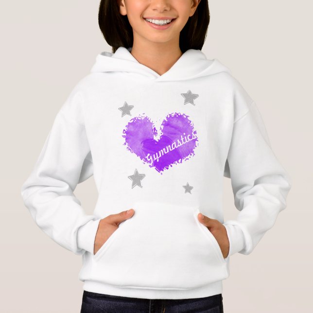Hejaklacksledaregymnastik som dråsar flickahoodien t shirt (Framsida)