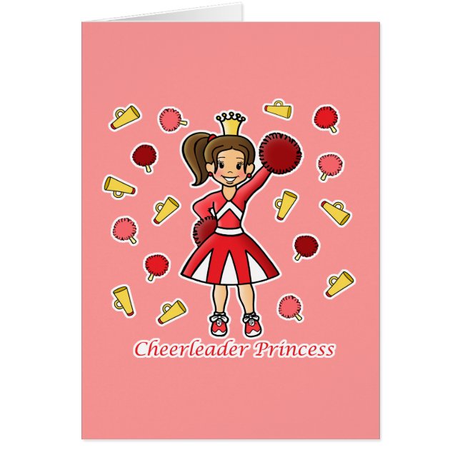 HejaklacksledarePrincess Hälsningskort (Framsidan)