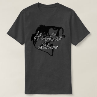 HejCuz Utomhus Fish Black and White T Shirt