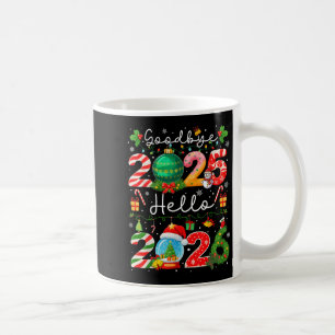 Hejdå 2025 Hej 2026 Gott Nytt År Jul P Kaffemugg