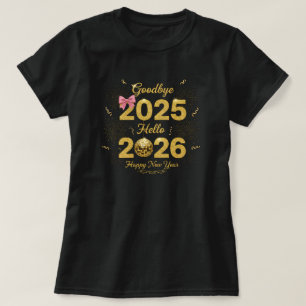Hejdå 2025 Hej 2026 Gott Nytt År T Shirt