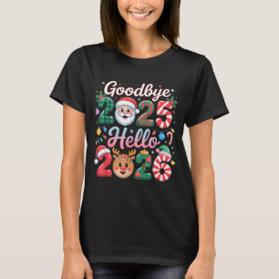 Hejdå 2025 Hej 2026 Jul Nyår Present T Shirt
