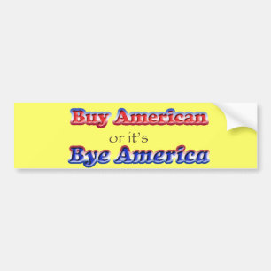 hejdå amerikan bildekal