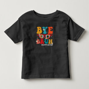 Hejdå bror lärare Glad sista skoldagen sommar T Shirt