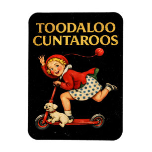 Hejdå Cuntaroos Roligt Sarksastiskt Retrohumor Magnet