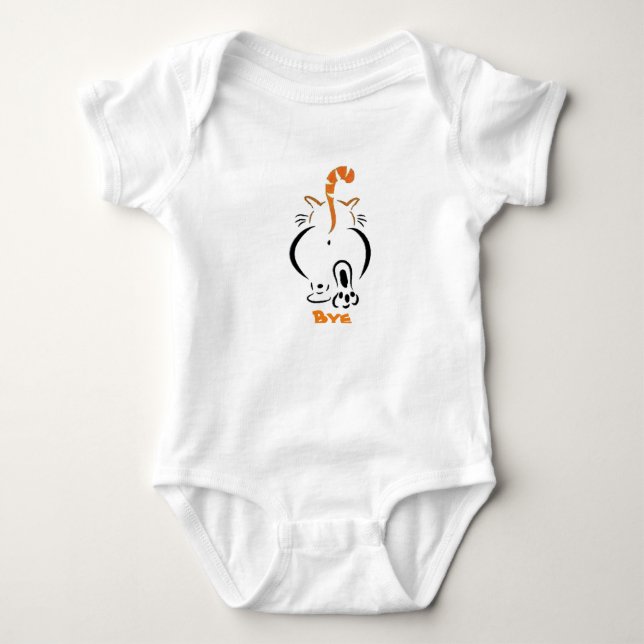 hejdå kattT-Shirt T Shirt (Framsida)