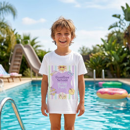 Hejdå Skola Hej Pool Randig T-Shirt