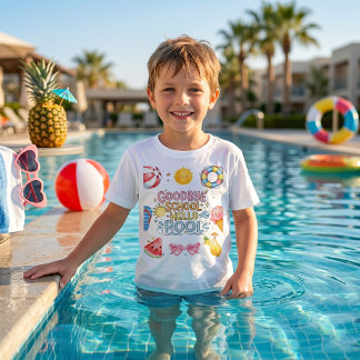 Hejdå Skola Hej Pool T-Shirt