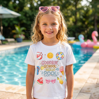 Hejdå Skola Hej Pool T-Shirt