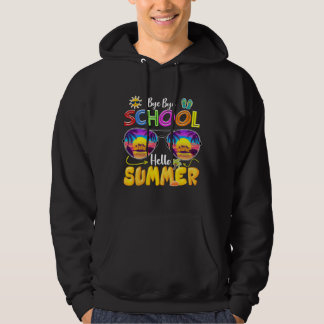 hejdå skola hej sommar hoodie