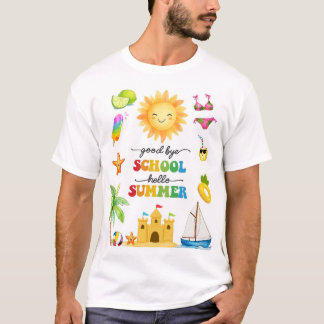 Hejdå Skola Hej Sommarfest T-Shirt 