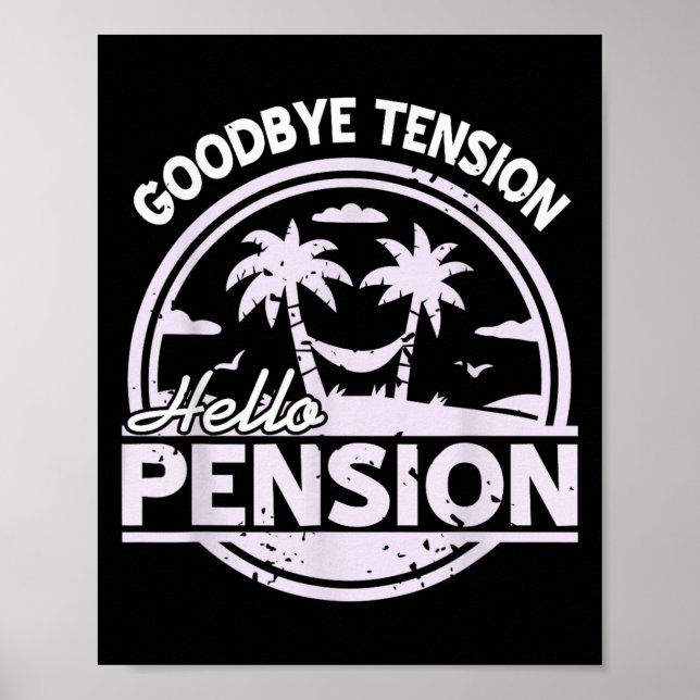 Hejdå Spänning Hej Pension Avslappnad Tid Humör  Poster (Framsidan)