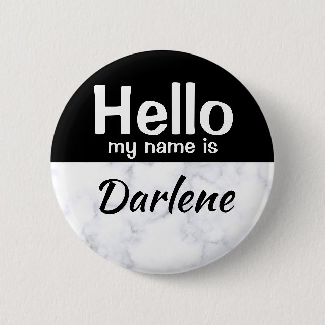 Hejen Black Personlig min namn är anpassningsbar m Knapp (Framsida)