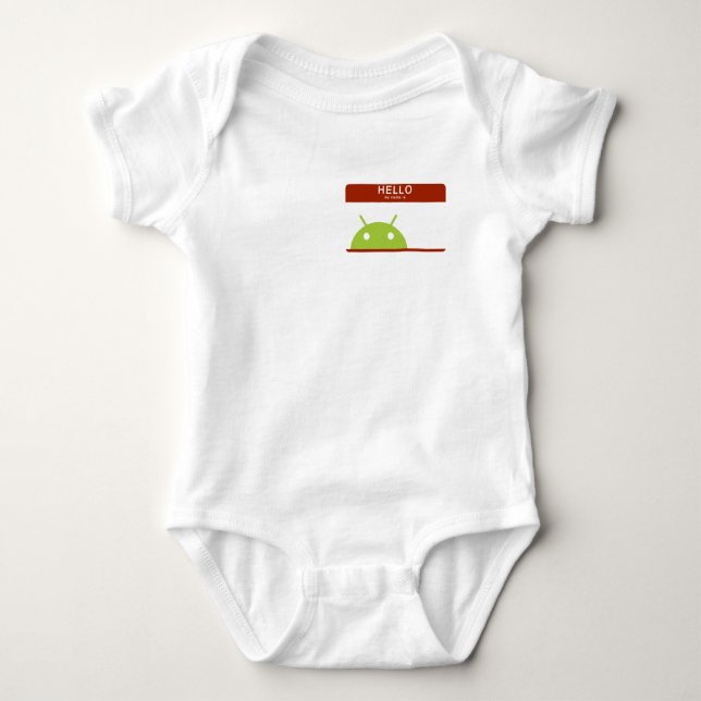hejen mitt namn är androiden t shirt (Framsida)