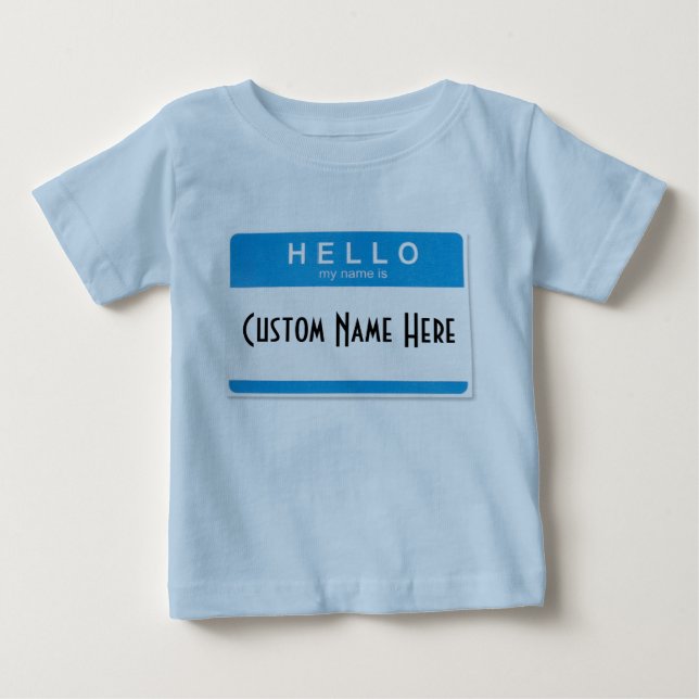 Hejen mitt namn är (anpassningsbar) tee (Framsida)