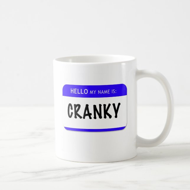 Hejen mitt namn är: Cranky Kaffemugg (Höger)