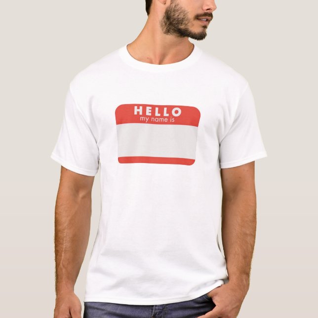 Hejen mitt namn är den beställnings- skjortan t-shirt (Framsida)