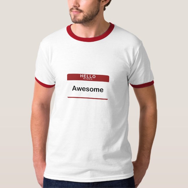 Hejen mitt namn är enorm t shirt (Framsida)