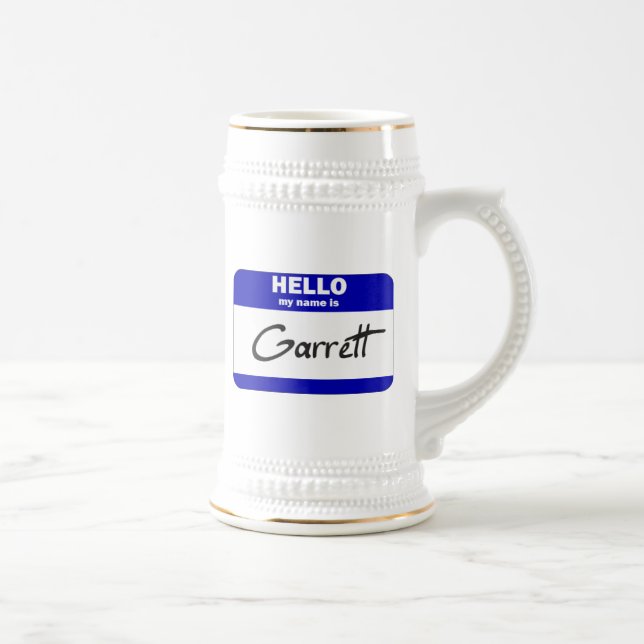 Hejen mitt namn är Garrett (blått) Sejdel (Höger)