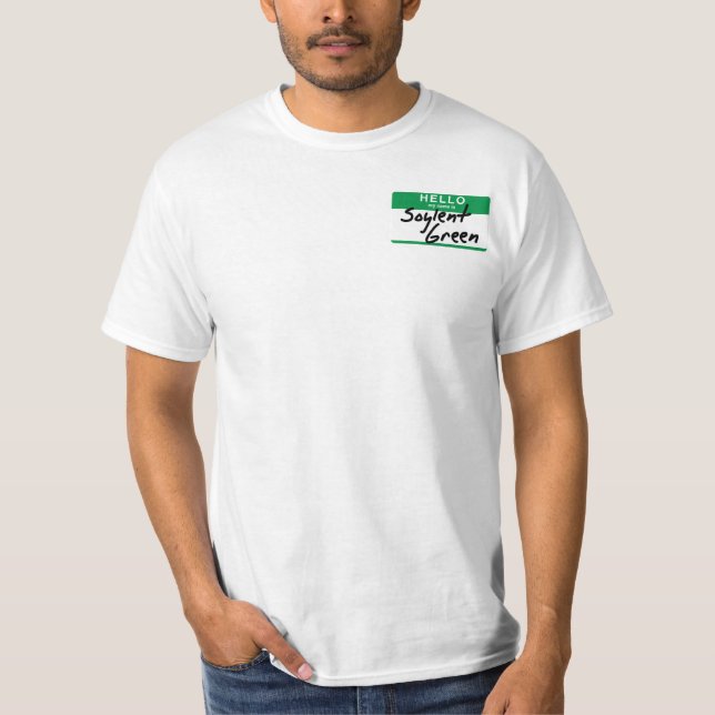 Hejen mitt namn är gröna Soylent T-shirt (Framsida)