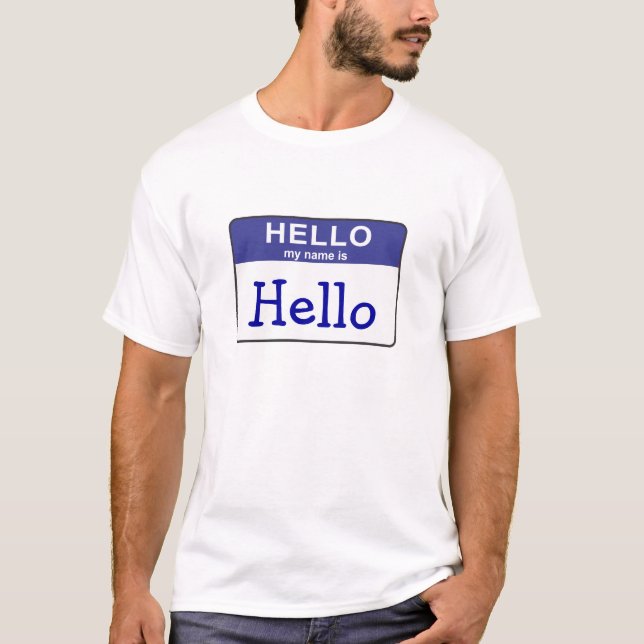 Hejen mitt namn är hejen t-shirt (Framsida)