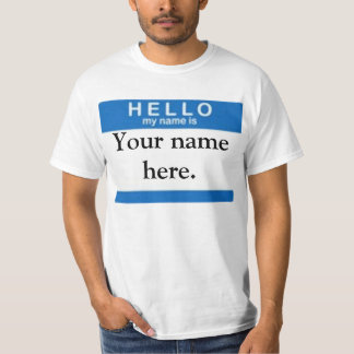 HEJEN mitt namn är klistermärken T-shirt