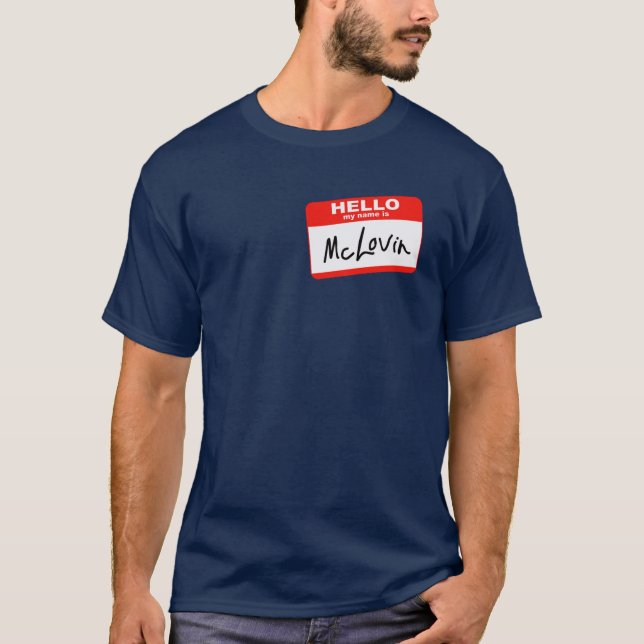 Hejen mitt namn är McLovin T-shirt (Framsida)
