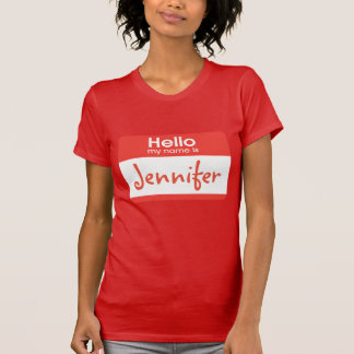 Hejen mitt namn är namn brickatshirten tee