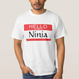 Hejen mitt namn är Ninja T-shirt