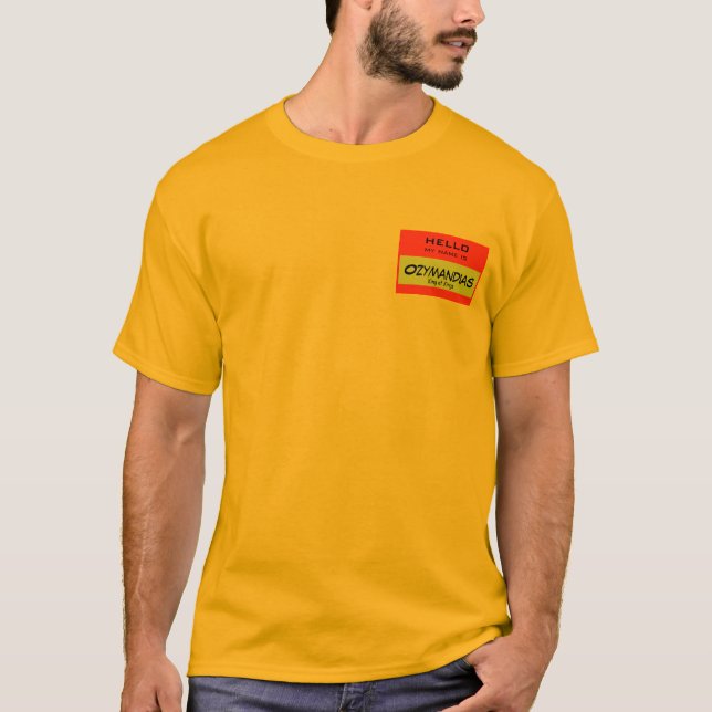 Hejen mitt namn är Ozymandias T-shirt (Framsida)
