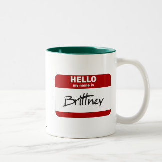 Hejen mitt namn är (röda) Brittney, Två-Tonad Mugg