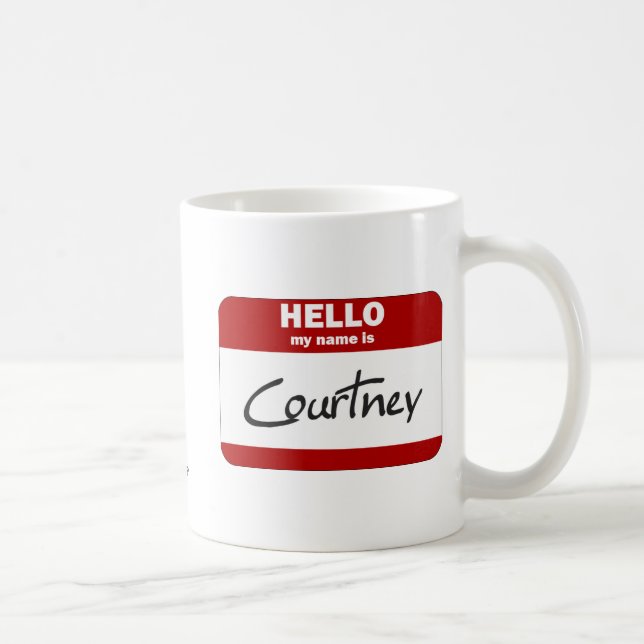 Hejen mitt namn är (röda) Courtney, Kaffemugg (Höger)