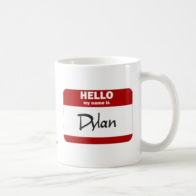Hejen mitt namn är (röda) Dylan, Kaffemugg (Höger)