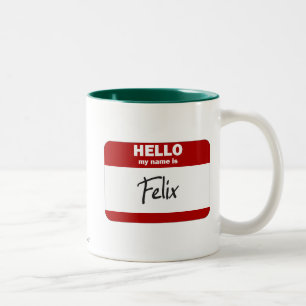 Hejen mitt namn är (röda) Felix, Två-Tonad Mugg