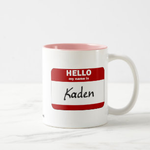 Hejen mitt namn är (röda) Kaden, Två-Tonad Mugg